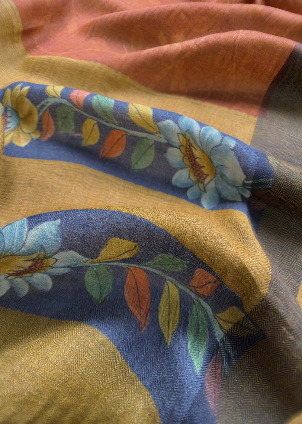 Pure Pashmina Suit With Kalamkari Dupatta