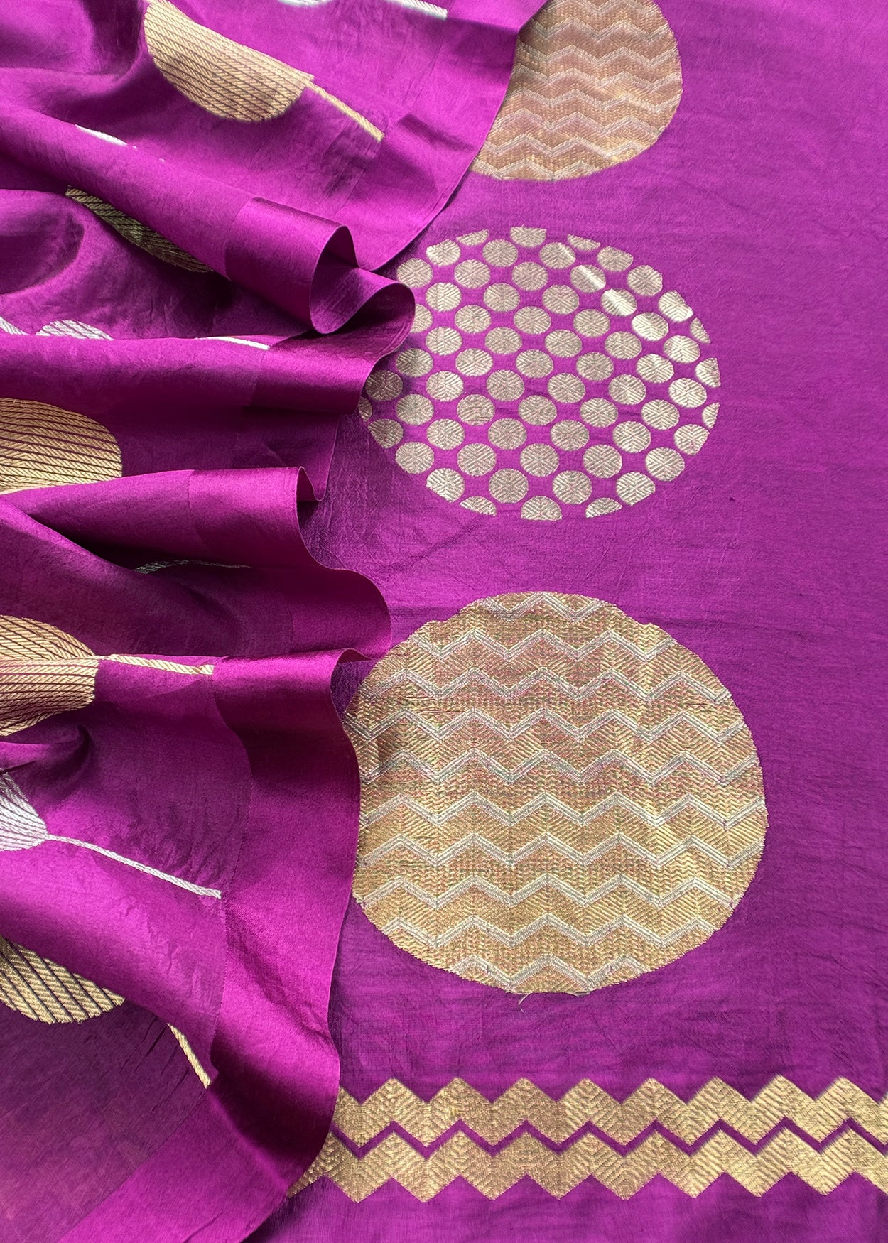 Timeless Purple Handloom Silk Suit With Weaving