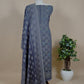 Blue Pashmina with Kani zari Unstitched Suit