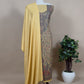 Yellow Handloom Pashmina Suit With Kani Zari Weaving