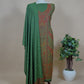 Green  Handloom Pashmina Suit With Kani Zari Weaving