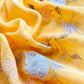 Mango Yellow Pure Silk Suit with Floral Embroidery and Handwork