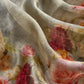 Olive Green Pure Crushed Tissue Kurta And Brush-Print Dupatta With Handwork