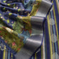Blue  Maheshwari Silk Suit With Pichwai Dupatta