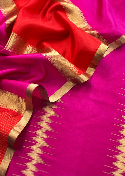 Indian traditional wear unstitched silk fabric