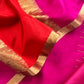 30Kalasheel Luxe Deep Pink Chiniya Silk With Gold Ikkat Weave