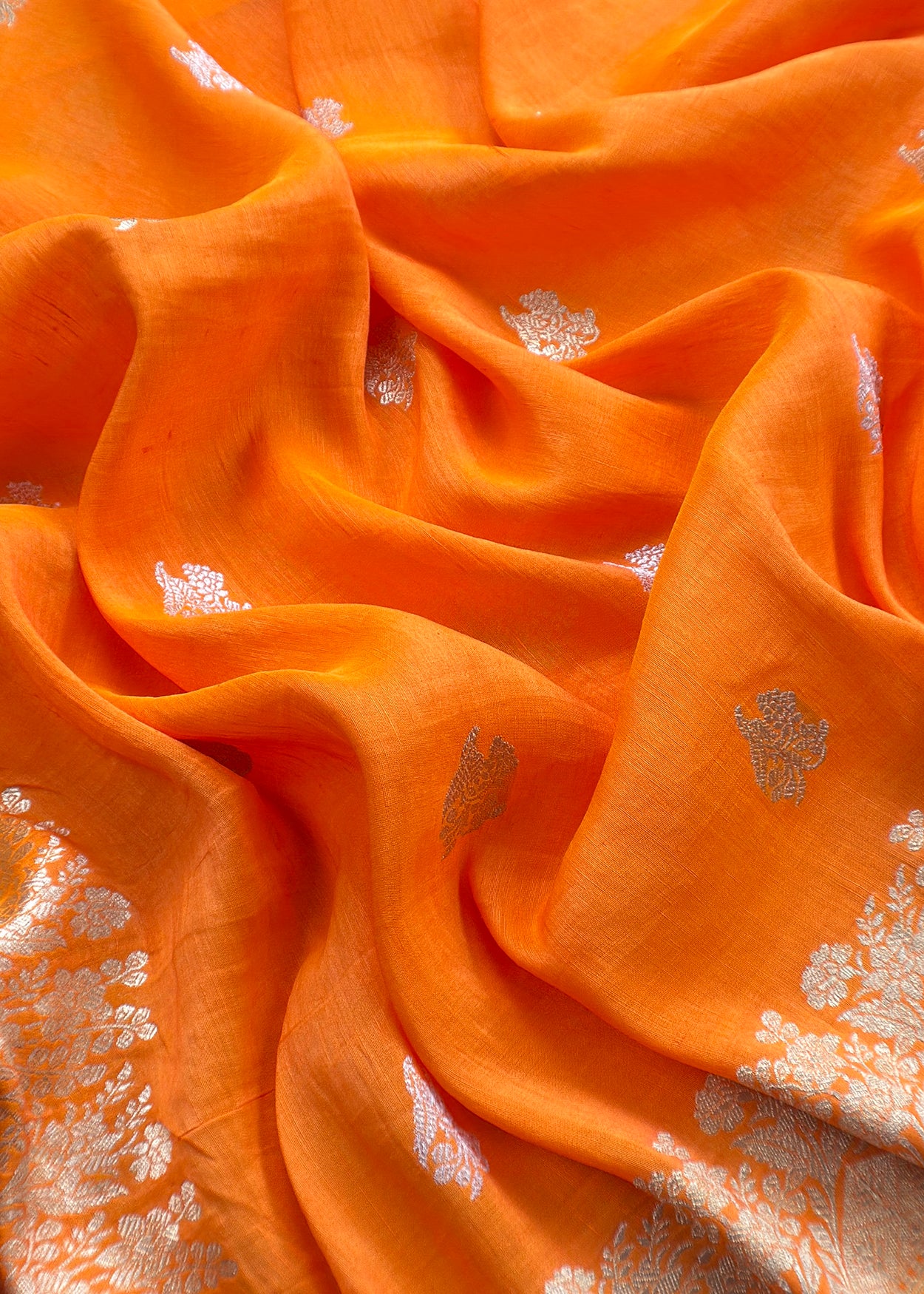 Summer wear suit pure linen silk fabric
