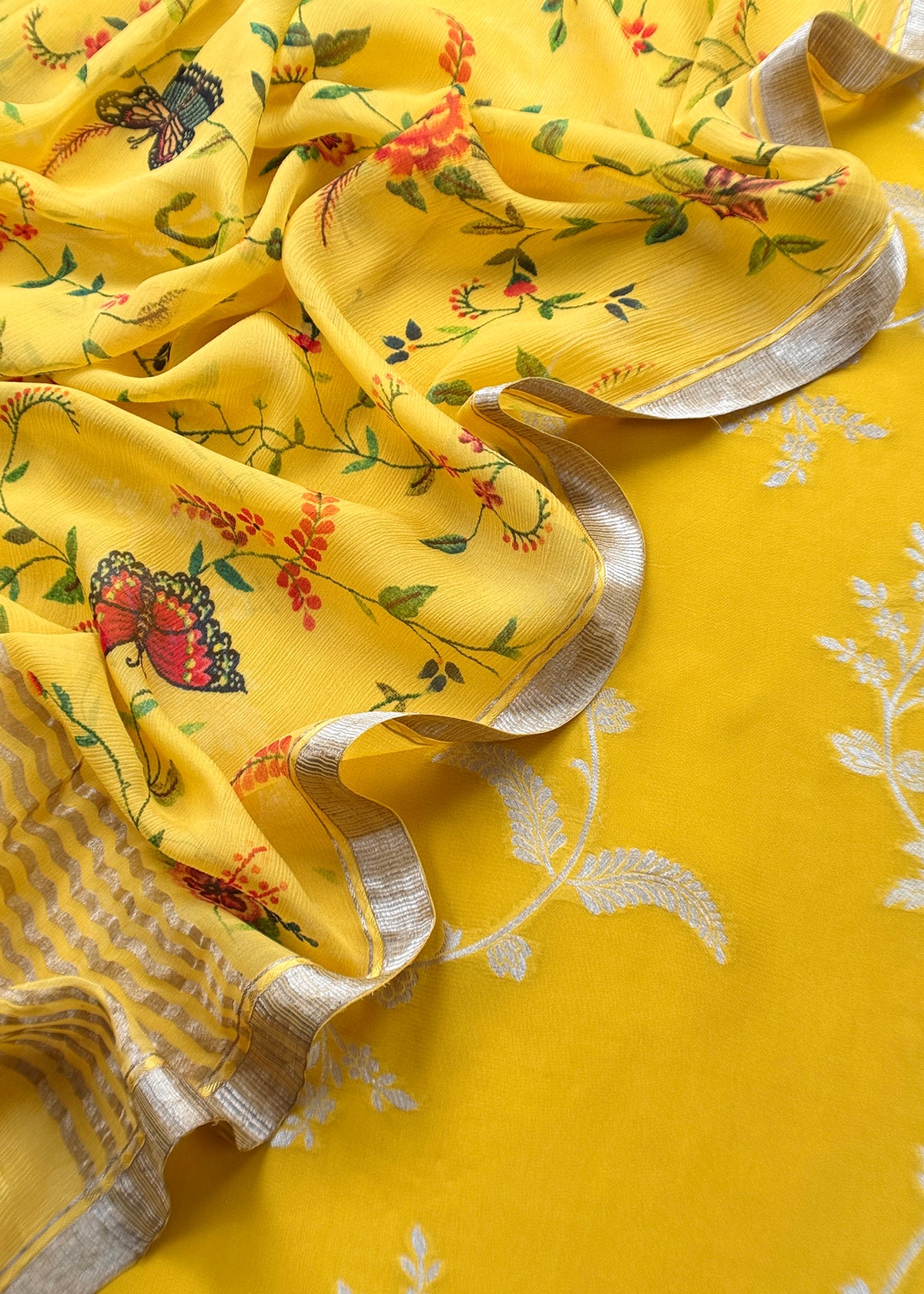 Banarasi Khaddi Georgette Suit for bridal trousseau

