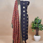 Black Banarasi Suit With Kalamkari Dupatta