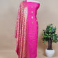 Pink Banarasi Suit With Kalamkari Dupatta