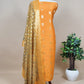 Yellow Banarasi Suit With Kalamkari Dupatta