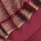 Maroon Kani Jamawar Silk Unstitched Suit