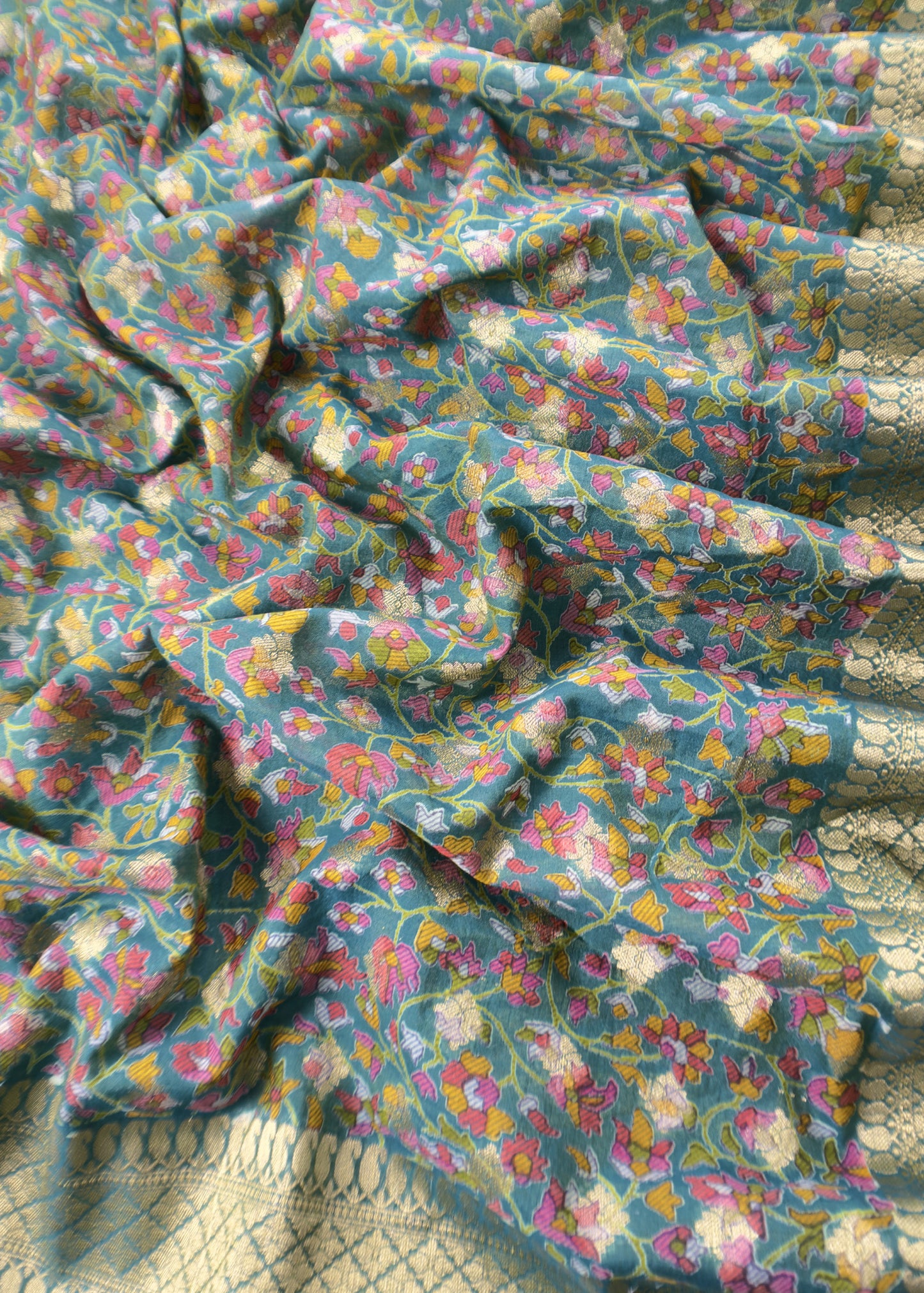 Banarasi Suit With Kalamkari Dupatta