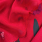 Cherry Red Pure Mulmul Suit Fabric With Appliqué Work