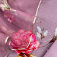 lavender Pure Mulmul Suit With Applique Work Organza Dupatta