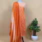 Heer Tangerine Ombré Pure Cotton Bandhani Suit