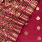 Banarasi Suit With Kalamkari Dupatta