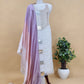 Pakeezah Ivory Kalasheel luxe Designer Kora Organza Suit With Chikankari And Gotapatti Work