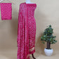 Heer Pink Pure Gajji Silk Gharchola Bandhani Suit With Gold Lakdi Patta weaving