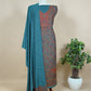 Blue Handloom Pashmina Suit With Kani Zari Weaving