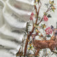 Off White Linen Deer Suit Fabric With Kantha Hand Embroidery