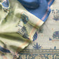 Pure Shikagarh Maheshwari Silk Suit Fabric With Banarasi Bootis