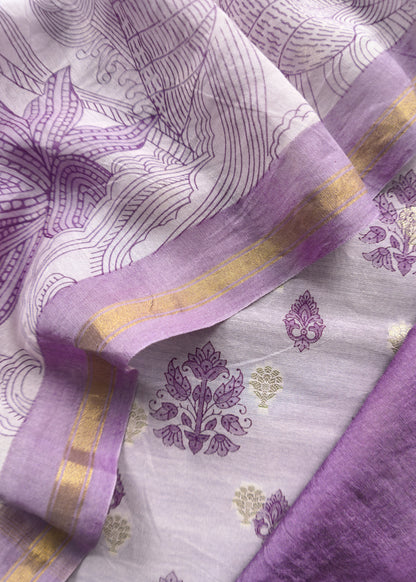 Maheshwari unstitched suit set at the best