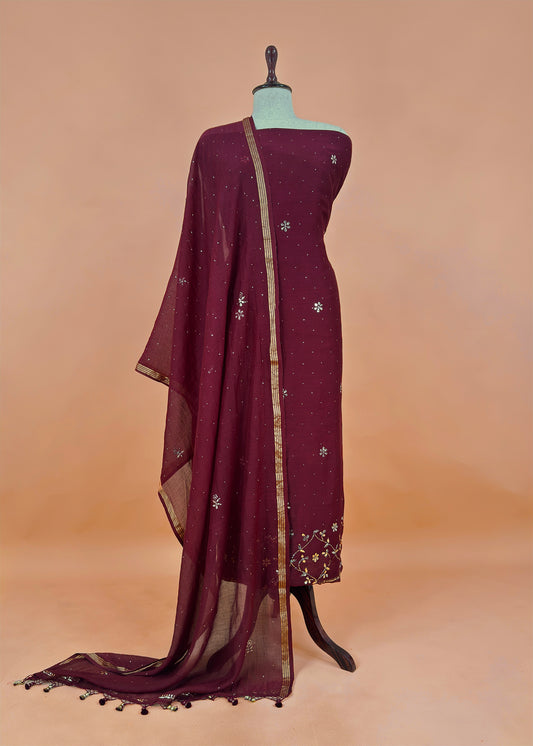 Summer wear suit pure mul cotton fabric

