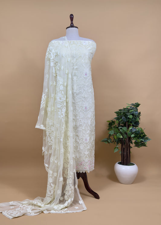 Tissue unstitched suit set at the best price

