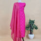 Soft Pink Chaandbaali Pure Satin Silk Kurta and Kora Silk dupatta with Handwork
