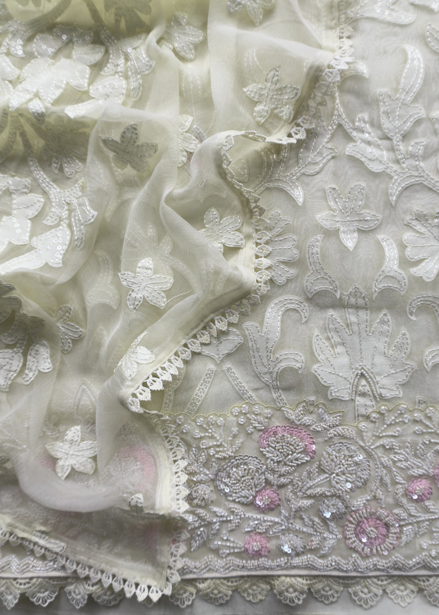 Tissue suit with dupatta

