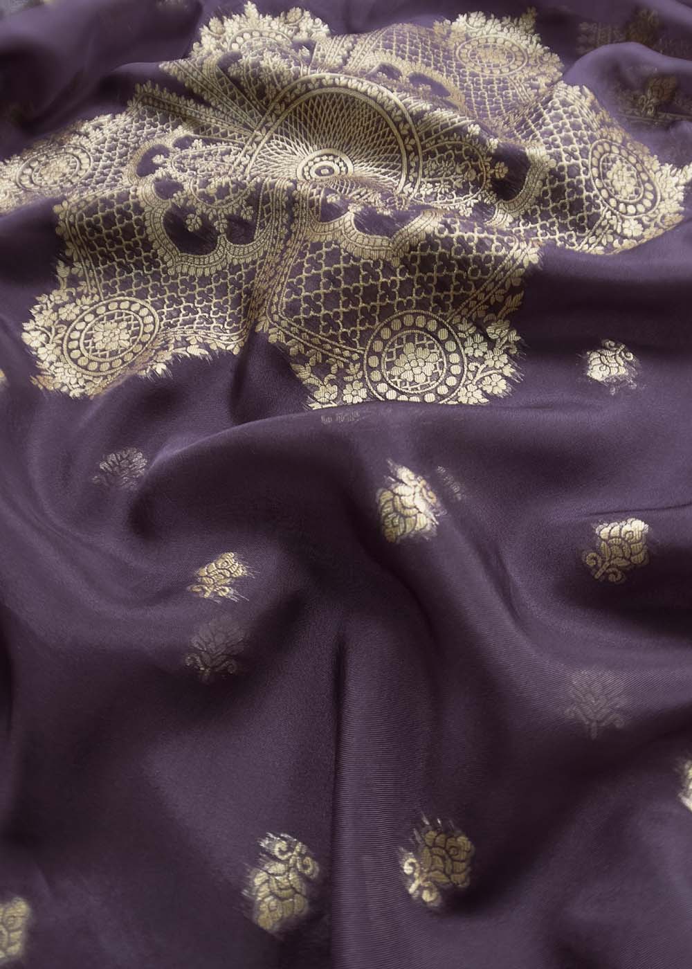 Versatile Purple Silk Attire
