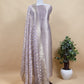 Purple Banarasi Silk Brocade Suit With Organza Dupatta
