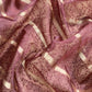 Brown Banarasi Silk Brocade Suit With Organza Dupatta
