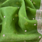 Parrot Green Handloom Tussar Kurta And Kora Silk Dupatta With Embroidery