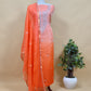 Orange Gotta Patti Embroidered Kota Doria Suit