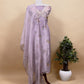 Lavender Wedding Bells Pure Tissue Silk Unstitched Suit Fabric With Dabka And Zardosi Handwork