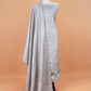 Mint Green Handloom Desi Tussar Unstitched Suit Fabric With Handwork
