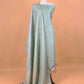 Mint Green Handloom Desi Tussar Unstitched Suit Fabric With Handwork