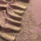 Pink Premium Kani Silk Suit With Kani Zari Weaving