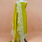 wedding wear organza suit set


