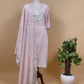 Lilac Pure Cotton Suit With Mirrors, Gota Patti And Dori Embroidery