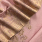 Pink Premium Kani Silk Suit With Kani Zari Weaving