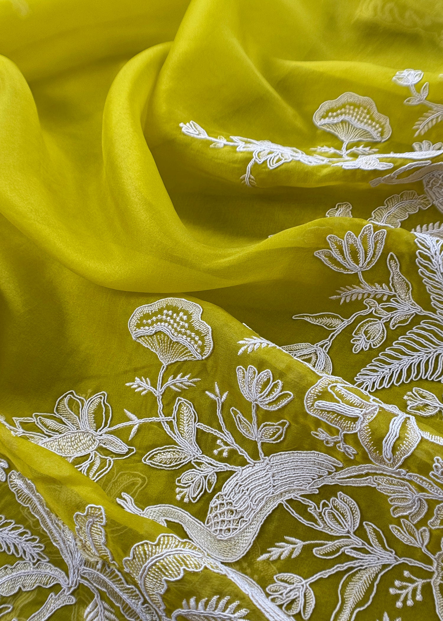Organza unstitched suit with dupatta

