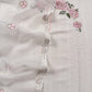 White Embroidered Cotton Suit With Patchwork