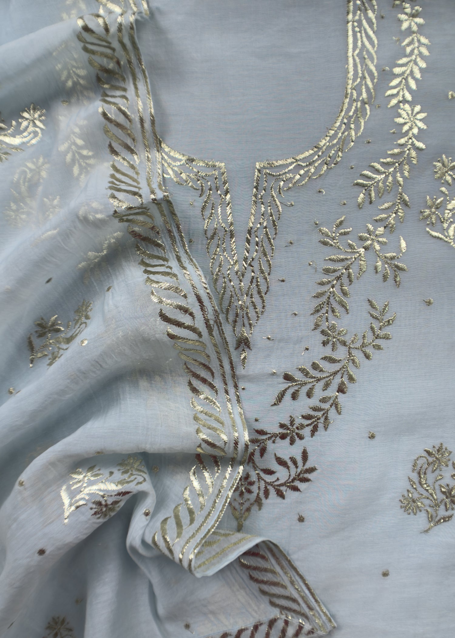 Summer wear suit pure mul chanderi fabric