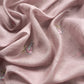 Pink Pure Mulmul Unstitched Suit Fabric With Rajput Jaipuri Resham Embroidery