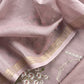 Pink Pure Mulmul Unstitched Suit Fabric With Rajput Jaipuri Resham Embroidery