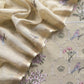 Pure Mulmul Unstitched Suit Fabric With Rajput Jaipuri Resham Embroidery