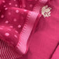 pure mulmul suit with organza dupatta

